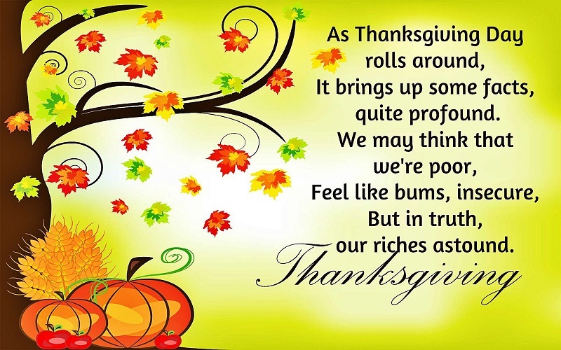 Happy Thanksgiving Messages for Friends